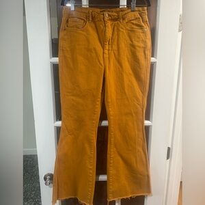 Judy Blue Golden Mustard Wide-Leg Jeans